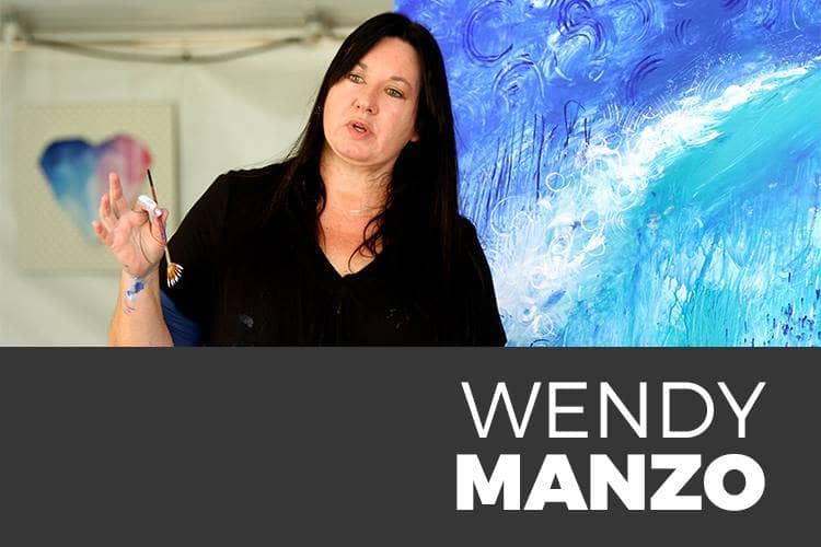 art to inspire, encourage, strengthen 3 Wendy Manzo teaching at Kingdom Festival