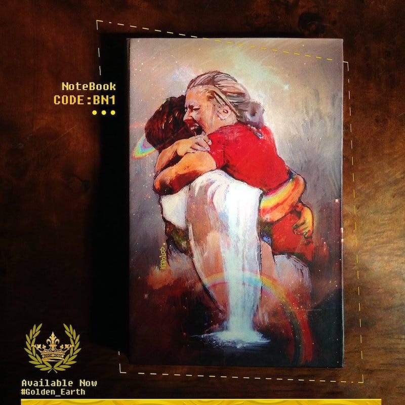 Golden Earth: Kerolos Safwat painting 
