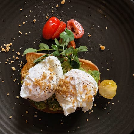 Wendy Manzo Art Retreat breakfast poached eggs